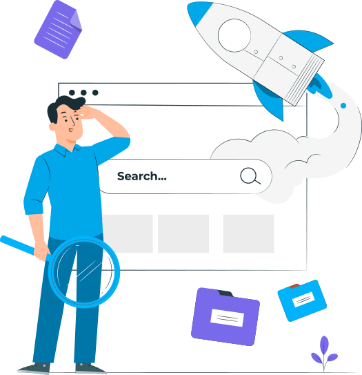 Digital growth illustration